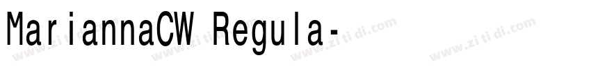MariannaCW Regula字体转换 MariannaCW Regula字体转换